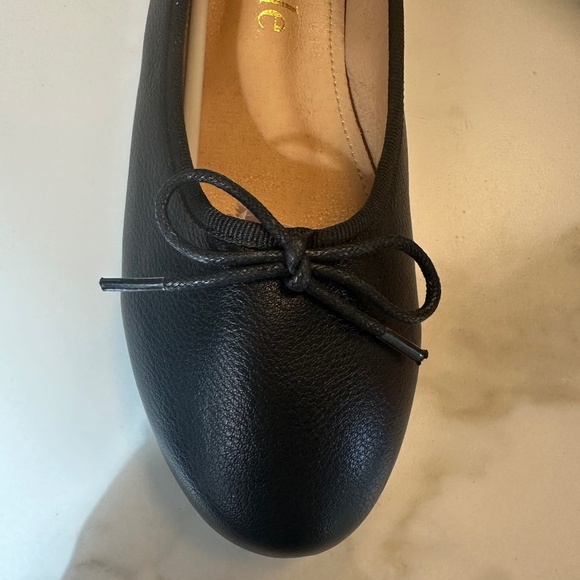 FRENCH SOLE Lola Black Leather Round Toe Ballet Flats - EUR 42 - Picture 13 of 15